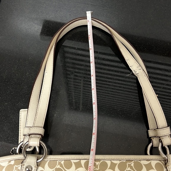 Coach Signature Leah Large Monogram Tote Bag - Picture 9 of 11
